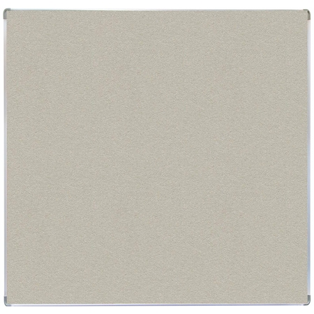 Aarco VIC Cork Bulletin Board with Euroframe Design 48"x48" Oyster Shell ERC4848206